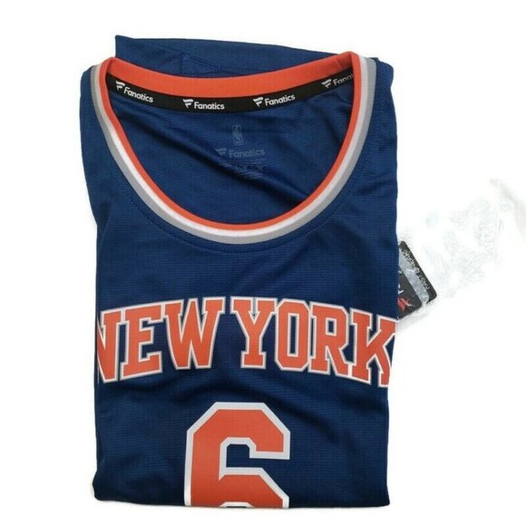 Fanatics Kristaps Porzingis New York Knicks Boys Jersey Youth Size Large Blue - Picture 7 of 7